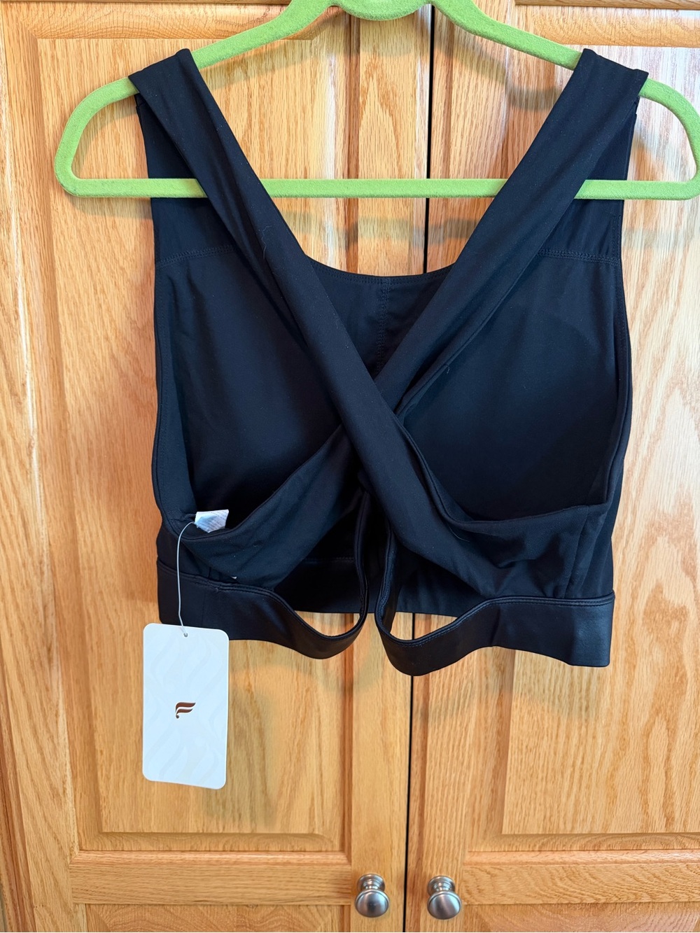Fabletics Ellie Black 2x High Support Racerback Sports Bra - Picture 2 of 5